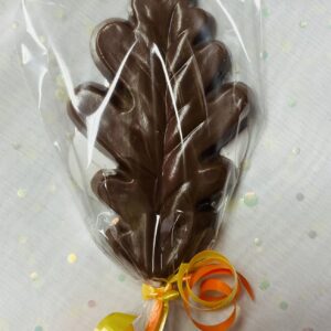 Homemade Chocolate Molded Leaves