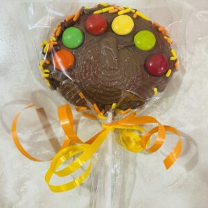 Molded Chocolate Thanksgiving Turkey with M&Ms